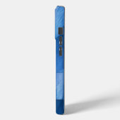 Blauwe geometrische telefoonhoes – Modern abstract Case-Mate iPhone Case (Achterkant / Links)