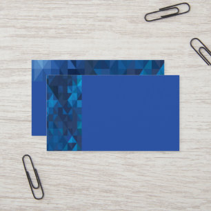 Blauwe Geometrische Visitekaartjes