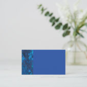 Blauwe Geometrische Visitekaartjes (Staand voorkant)
