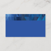 Blauwe Geometrische Visitekaartjes (Achterkant)