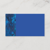 Blauwe Geometrische Visitekaartjes (Voorkant)