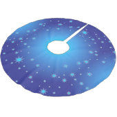 Blauwe geometrische vormen kerstboom rok (Gekanteld)