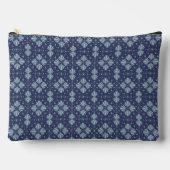 Blauwe geometrische vormen Patroon Etui (Voorkant)