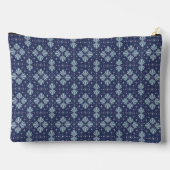 Blauwe geometrische vormen Patroon Etui (Achterkant)