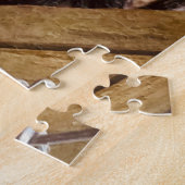 blauwe geoogte legpuzzel (Zijkant)