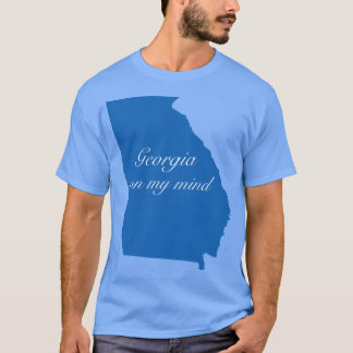 Blauwe Georgia Op Mijn Geest T-shirt