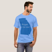 Blauwe Georgia Op Mijn Geest T-shirt (Voorkant volledig)