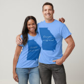 Blauwe Georgia Op Mijn Geest T-shirt (Unisex)