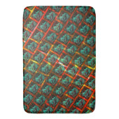 Blauwe "geparkeerde ogen", vierkant, kras of rood  badmat (Voorkant Verticaal)