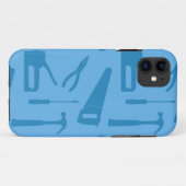 blauwe gereedschappen deksel van telefoonhuls Case-Mate iPhone case (Achterkant (horizontaal))
