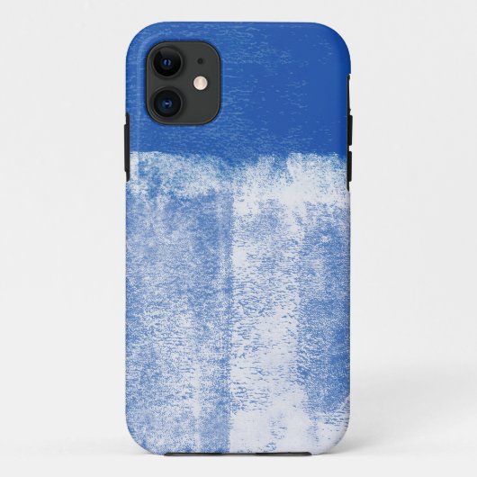 Blauwe gerolde verf Case-Mate iPhone case (Achterkant)