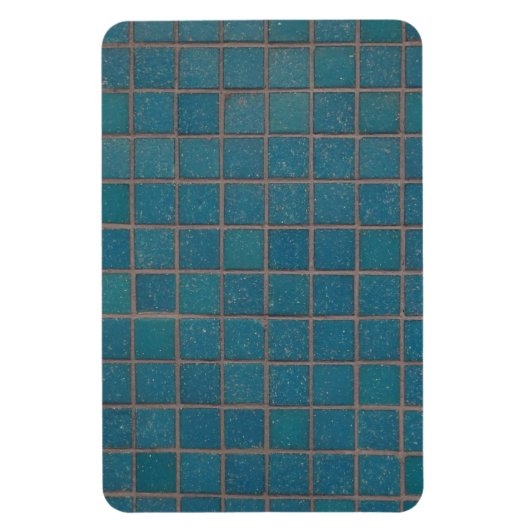 blauwe gespikkelde tegels magneet (Verticaal)
