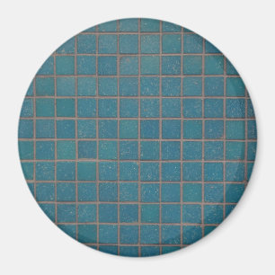 blauwe gespikkelde tegels magneet