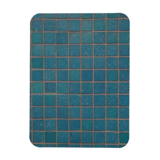 blauwe gespikkelde tegels magneet (Verticaal)