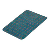 blauwe gespikkelde tegels magneet (Linkerzijde)
