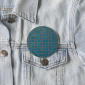 blauwe gespikkelde tegels ronde button 7,6 cm (In situ)