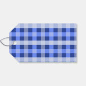 Blauwe gespleten Labels van de Birthday Gift Cadeaulabel (Achterkant Horizontaal)