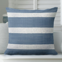 Blauwe gestreepte piloot kussen