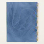 Blauwe getextureerde afdruk van textiel - Elke kle Planner (Achterkant)