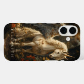 Blauwe Gevleugelde Pegasus Classical Fantasy Art Case-Mate iPhone Case (Achterkant (horizontaal))