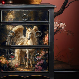 Blauwe Gevleugelde Pegasus Griekse Mythologie Tissuepapier