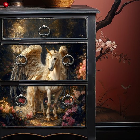  Blauwe Gevleugelde Pegasus Griekse Mythologie Tissuepapier