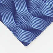 Blauwe Geweven Geometrische Deken (Hoek)