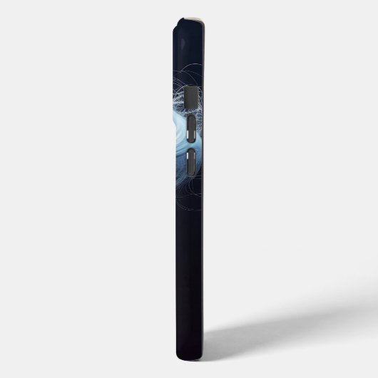 Blauwe gewone morfovlinder in Lily Case-Mate iPhone Case (Achterkant / Links)