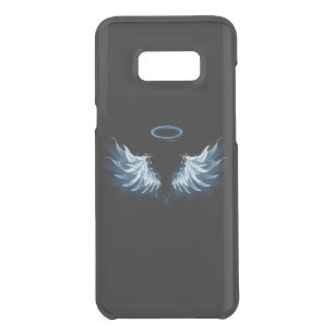 Blauwe Ggloed Angel Wings op zwarte achtergrond Get Uncommon Samsung Galaxy S8 Plus Case