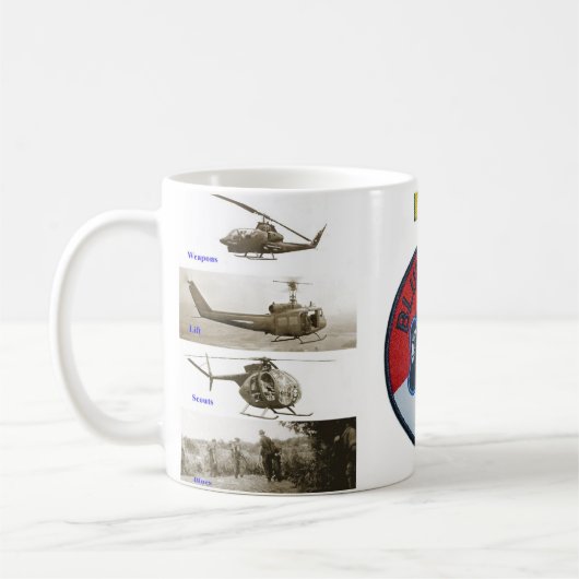 Blauwe Ghost-patch en platoons-mok Koffiemok (Links)