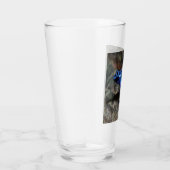 Blauwe gifkikker, bruine kikker glas (Rechts)