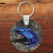 Blauwe gifkikker, bruine kikker sleutelhanger (Voorkant)