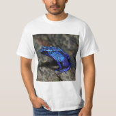 Blauwe gifkikker, bruine kikker t-shirt (Voorkant)