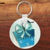 Blauwe Gift II Sleutelhanger (Voorkant)