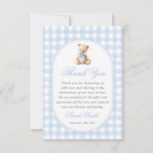 Blauwe Gingham Beer Grand millennial