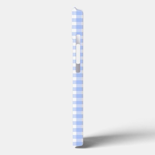 blauwe gingham Case-Mate iPhone case (Achterkant / Links)