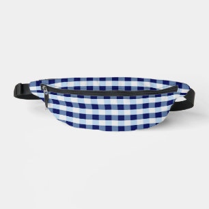 Blauwe gingham heuptasje