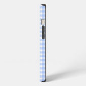 blauwe gingham iPhone hoesje (Linkerkant)