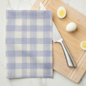 Blauwe Gingham keukendoek Theedoek (Quarter Fold)