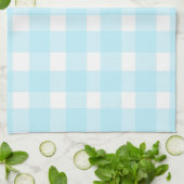 Blauwe Gingham Keukenhanddoek (Gevouwen)