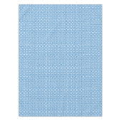 Blauwe Gingham met Paw Prints Picnic Tafelkleed (Voorkant)