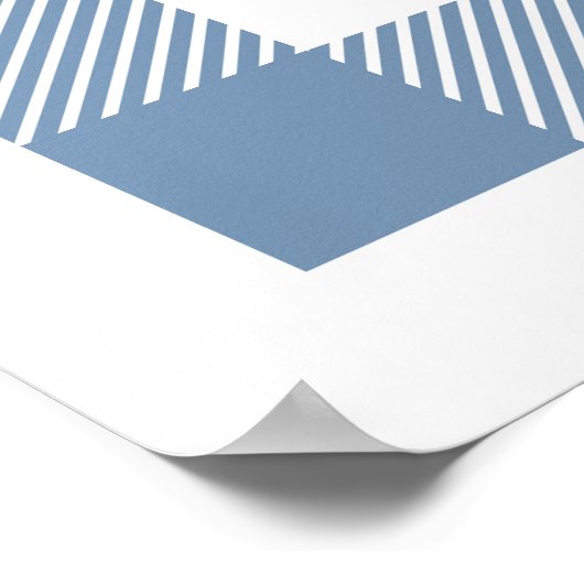 Blauwe Gingham Oma maaltijden worden herinneringen Poster (Hoek)