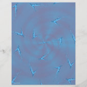 Blauwe Ginseng Man Bulk Scrapbook Papier Pagina's Flyer (Achterkant)