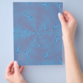 Blauwe Ginseng Man Bulk Scrapbook Papier Pagina's Flyer (Hand)