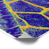 blauwe giraf2 poster (Hoek)