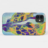 blauwe giraf i-telefoon Case-Mate iPhone case (Achterkant (horizontaal))