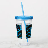 Blauwe Giraffe afdrukken Acryl Drinkbeker (Links)