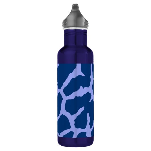 Blauwe Giraffe afdrukken Waterfles (Rechts)