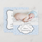 Blauwe Giraffe doop Kaart (Voorkant / Achterkant)