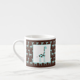 Blauwe Giraffe Espresso Kop
